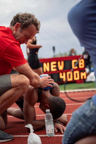 Neuer Meetingrekord für Malik Diakite (Hannover 96) über 400m in 46.76 Sekunden am 07.05.2022 beim Stadtwerke Ratingen Mehrkampf-Meeting 2022 in Ratingen